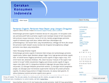 Tablet Screenshot of konsumenbergerak.wordpress.com