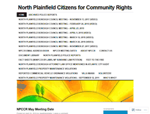 Tablet Screenshot of communityrights.wordpress.com