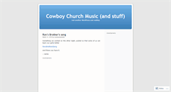 Desktop Screenshot of cowboymandolin.wordpress.com