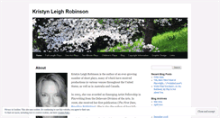 Desktop Screenshot of kristynleighrobinson.wordpress.com