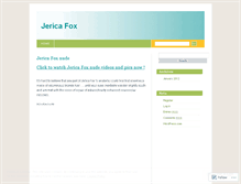 Tablet Screenshot of jericafox.wordpress.com