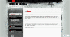 Desktop Screenshot of crimeincanada.wordpress.com