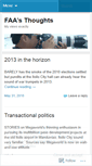 Mobile Screenshot of faaviews.wordpress.com