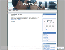 Tablet Screenshot of faaviews.wordpress.com
