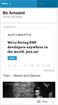 Mobile Screenshot of beamazed.wordpress.com