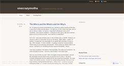Desktop Screenshot of onecrazymotha.wordpress.com