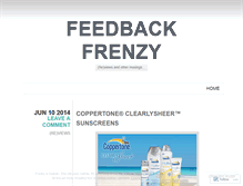 Tablet Screenshot of feedbackfrenzy.wordpress.com