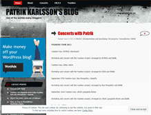 Tablet Screenshot of patriklute.wordpress.com