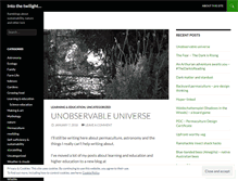 Tablet Screenshot of intothetwilight.wordpress.com