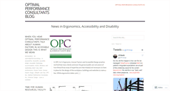 Desktop Screenshot of optimalperformanceblog.wordpress.com