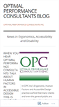 Mobile Screenshot of optimalperformanceblog.wordpress.com