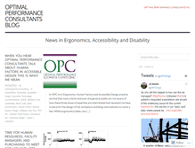 Tablet Screenshot of optimalperformanceblog.wordpress.com