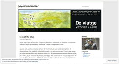 Desktop Screenshot of projectesommer.wordpress.com