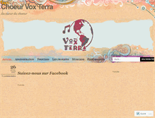 Tablet Screenshot of choeurvoxterra.wordpress.com