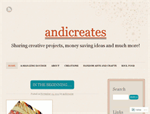 Tablet Screenshot of andicreates.wordpress.com