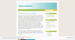 Desktop Screenshot of brassindustries.wordpress.com