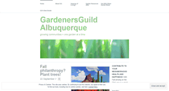 Desktop Screenshot of gardenersguildabq.wordpress.com