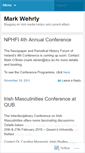 Mobile Screenshot of markwehrly.wordpress.com