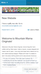 Mobile Screenshot of mountainmamaoriginals.wordpress.com