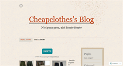 Desktop Screenshot of cheapclothes4sale.wordpress.com