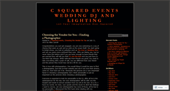 Desktop Screenshot of csquaredeventsdj.wordpress.com