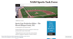 Desktop Screenshot of nahjsportstaskforce.wordpress.com