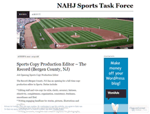 Tablet Screenshot of nahjsportstaskforce.wordpress.com