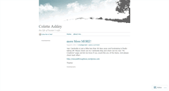 Desktop Screenshot of coletteashley.wordpress.com