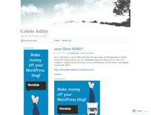 Tablet Screenshot of coletteashley.wordpress.com