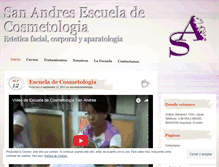 Tablet Screenshot of escuelacosmetologia.wordpress.com