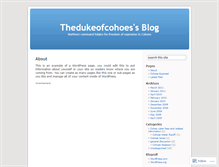 Tablet Screenshot of aneyeoncohoes.wordpress.com