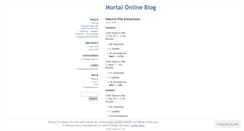 Desktop Screenshot of mortalonlineblog.wordpress.com