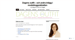 Desktop Screenshot of dagensoutfit.wordpress.com