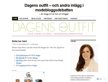 Tablet Screenshot of dagensoutfit.wordpress.com