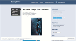 Desktop Screenshot of morningsolstice.wordpress.com