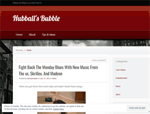 Tablet Screenshot of hubballsbubble.wordpress.com