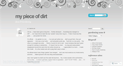 Desktop Screenshot of mypieceofdirt.wordpress.com