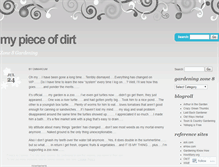 Tablet Screenshot of mypieceofdirt.wordpress.com