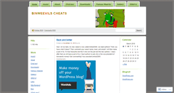 Desktop Screenshot of binweevilsmoney.wordpress.com
