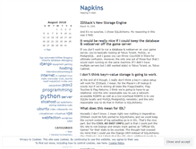Tablet Screenshot of napkins.wordpress.com