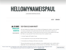 Tablet Screenshot of hellomynameispaul.wordpress.com