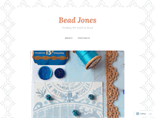 Tablet Screenshot of beadjones.wordpress.com