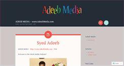 Desktop Screenshot of adeebmedia.wordpress.com