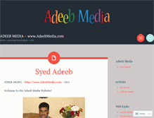 Tablet Screenshot of adeebmedia.wordpress.com
