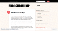 Desktop Screenshot of broughtonukip.wordpress.com