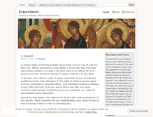 Tablet Screenshot of eirenikon.wordpress.com