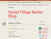 Tablet Screenshot of barbers.wordpress.com