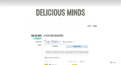 Desktop Screenshot of deliciousminds.wordpress.com