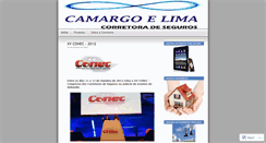 Desktop Screenshot of camargoelima.wordpress.com