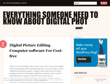 Tablet Screenshot of digitalphotographyeditingsoftwareuk80.wordpress.com